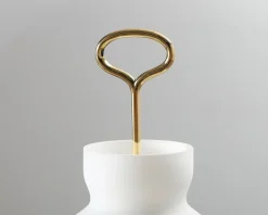 TATO Arenzano bordslampa vit / mässing