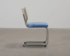 Thonet S 43 stol blå / beige