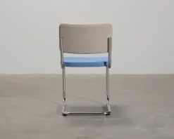 Thonet S 43 stol blå / beige