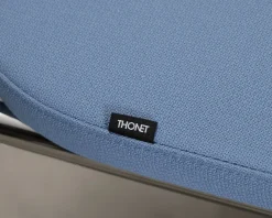 Thonet S 43 stol blå / beige