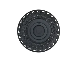Tiegra spegel ø 60 cm svart