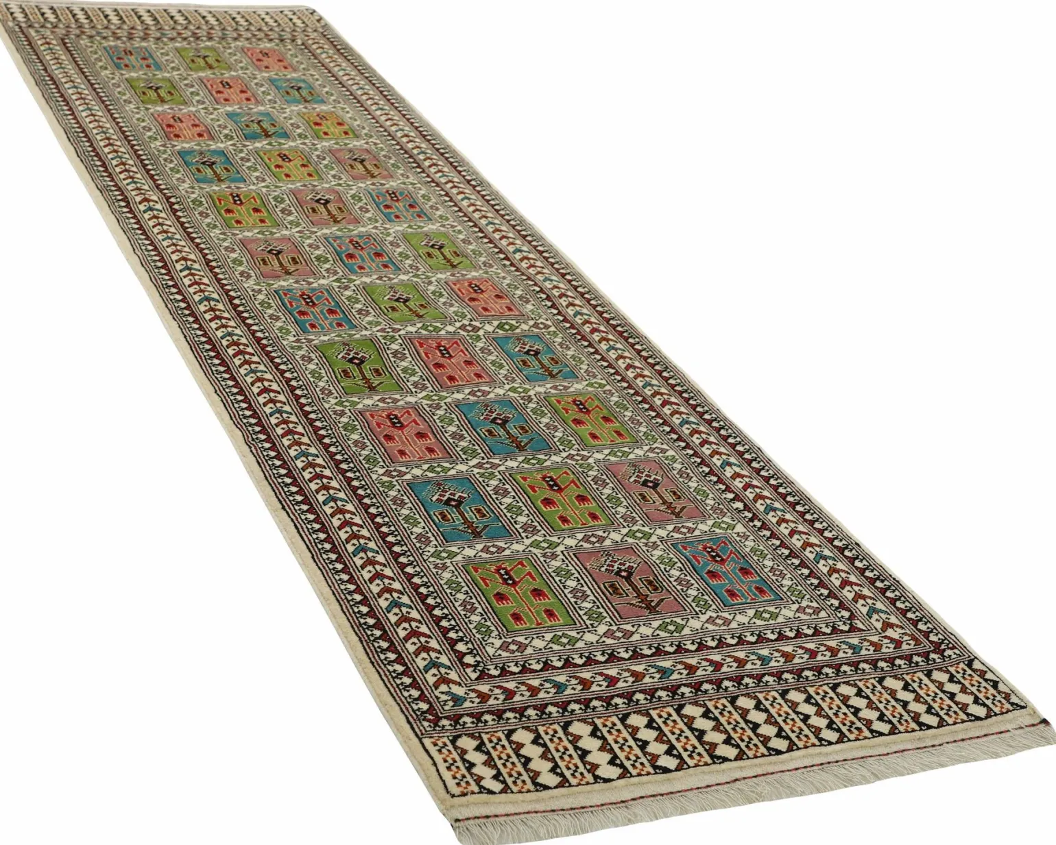 Torkaman Fine orientalisk matta 85 x 294 cm