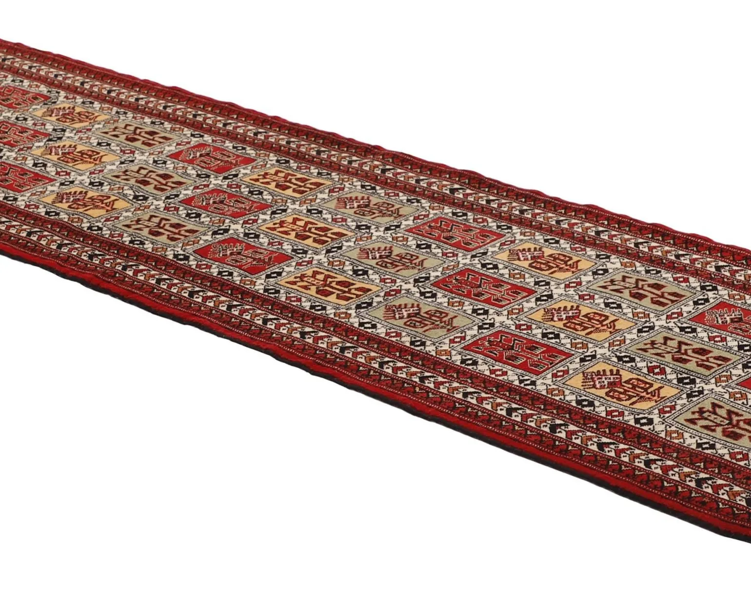 Torkaman Fine orientalisk matta 84 x 291 cm