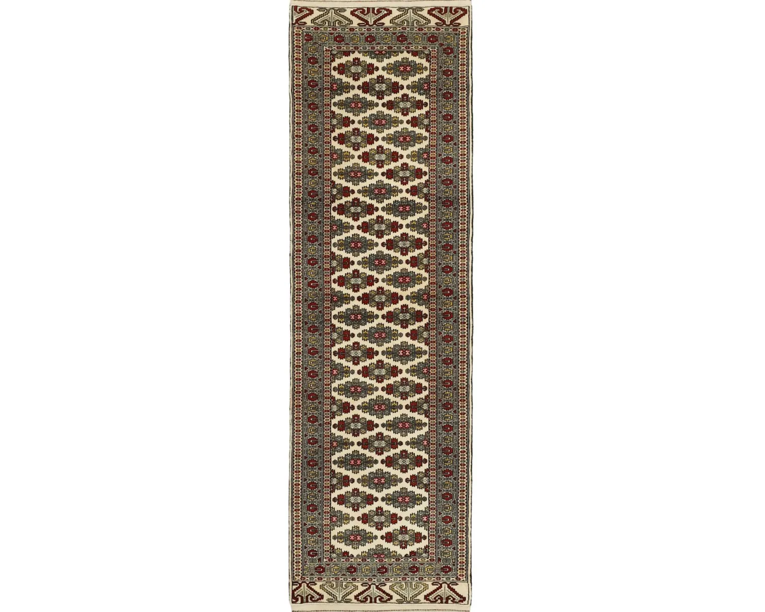 Torkaman Fine orientalisk matta 87 x 291 cm