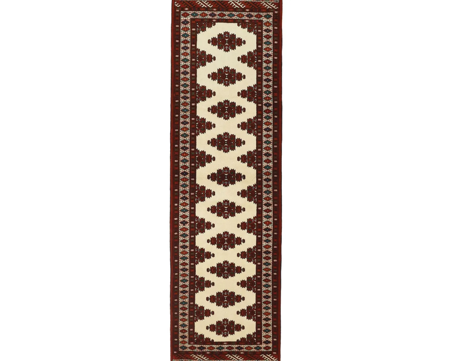 Torkaman Fine orientalisk matta 84 x 284 cm