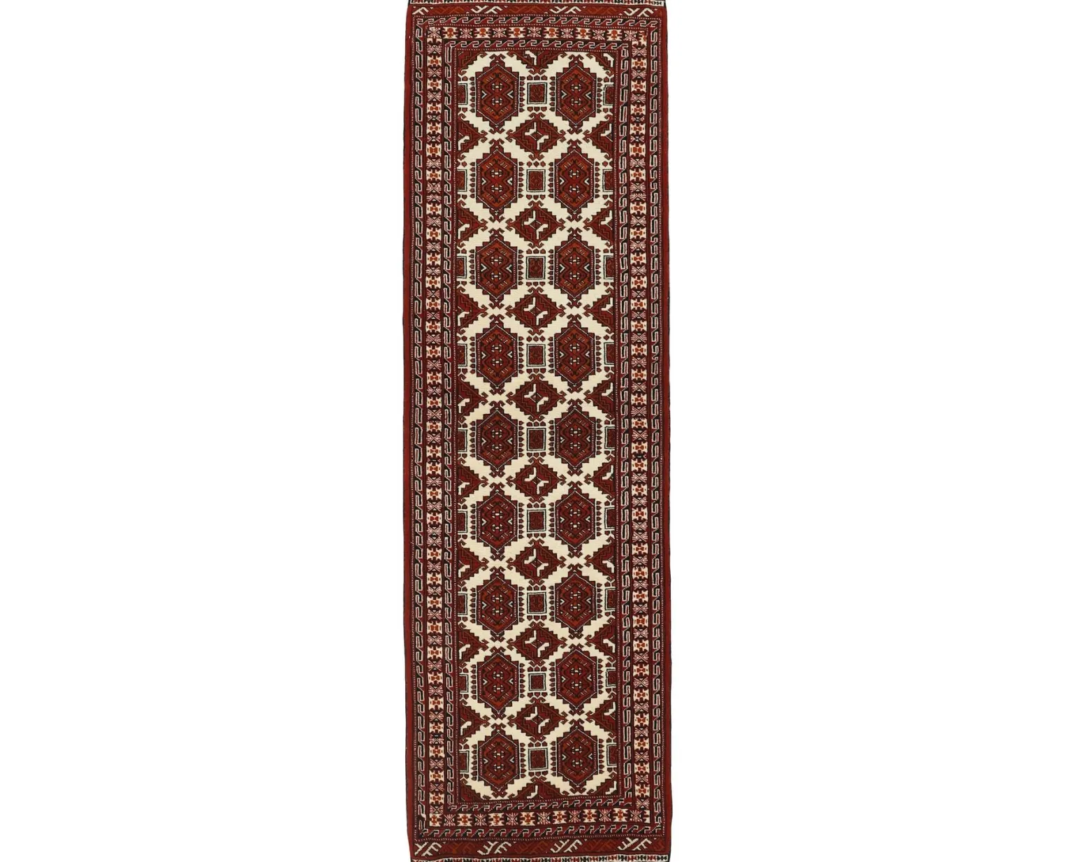 Torkaman Fine orientalisk matta 87 x 287 cm
