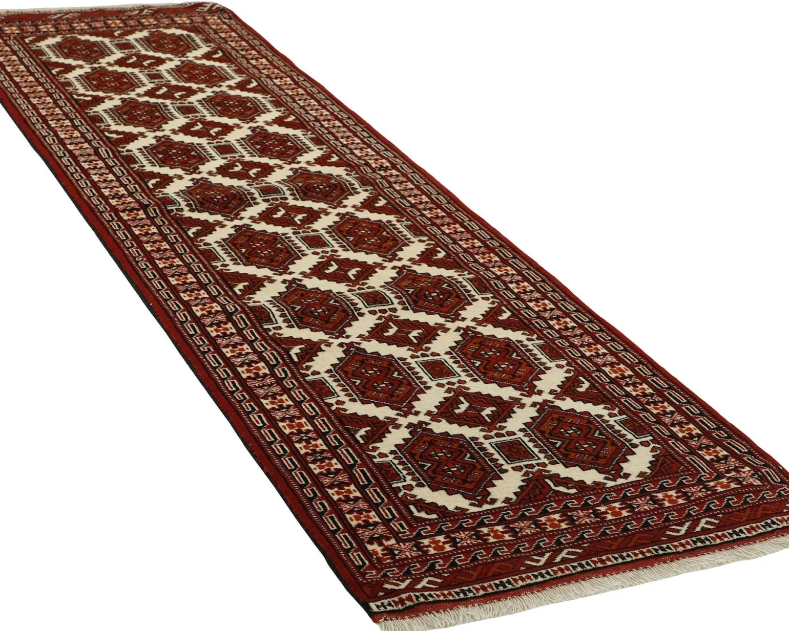 Torkaman Fine orientalisk matta 87 x 287 cm