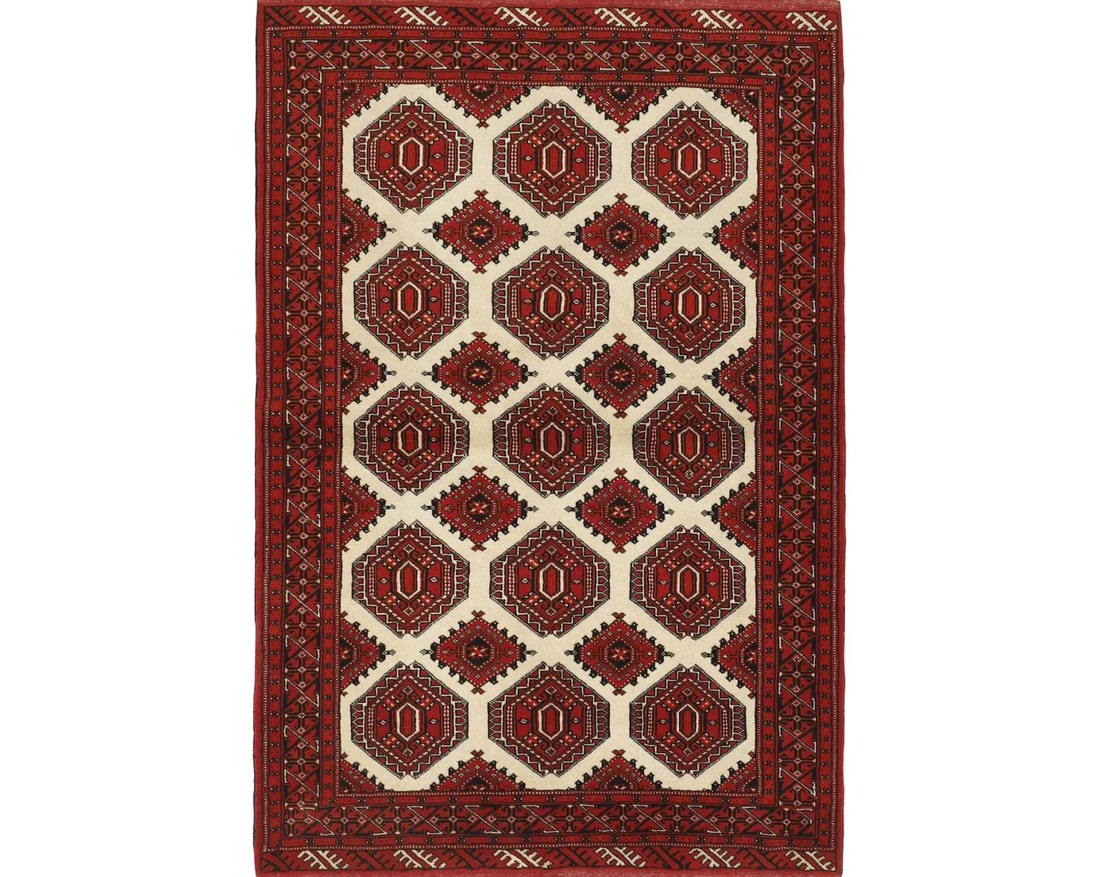 Torkaman Fine orientalisk matta 134 x 198 cm