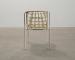Trädgårdsstol beige, set om 4