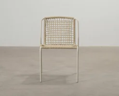 Trädgårdsstol beige, set om 4