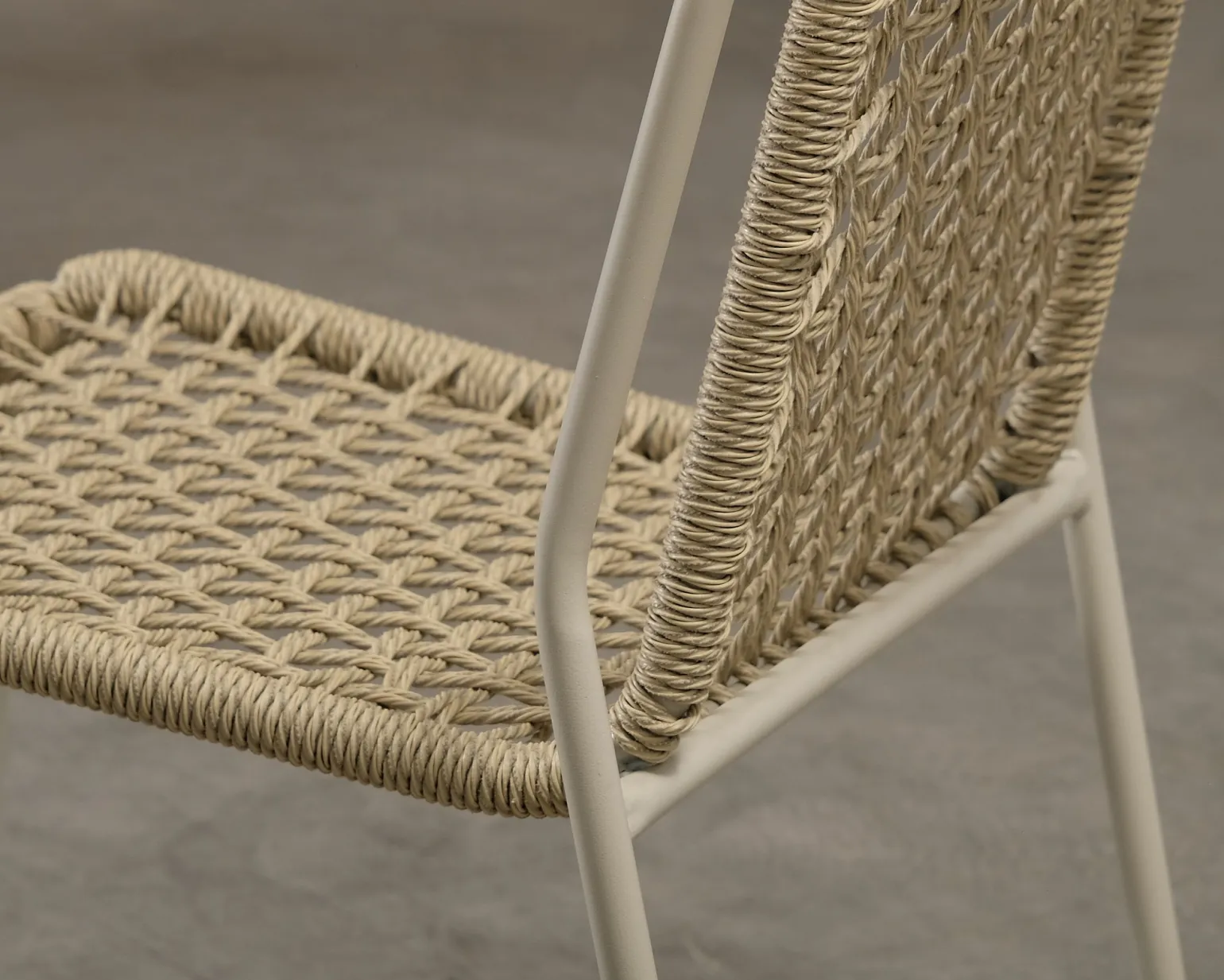 Trädgårdsstol beige, set om 4