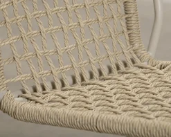 Trädgårdsstol beige, set om 4