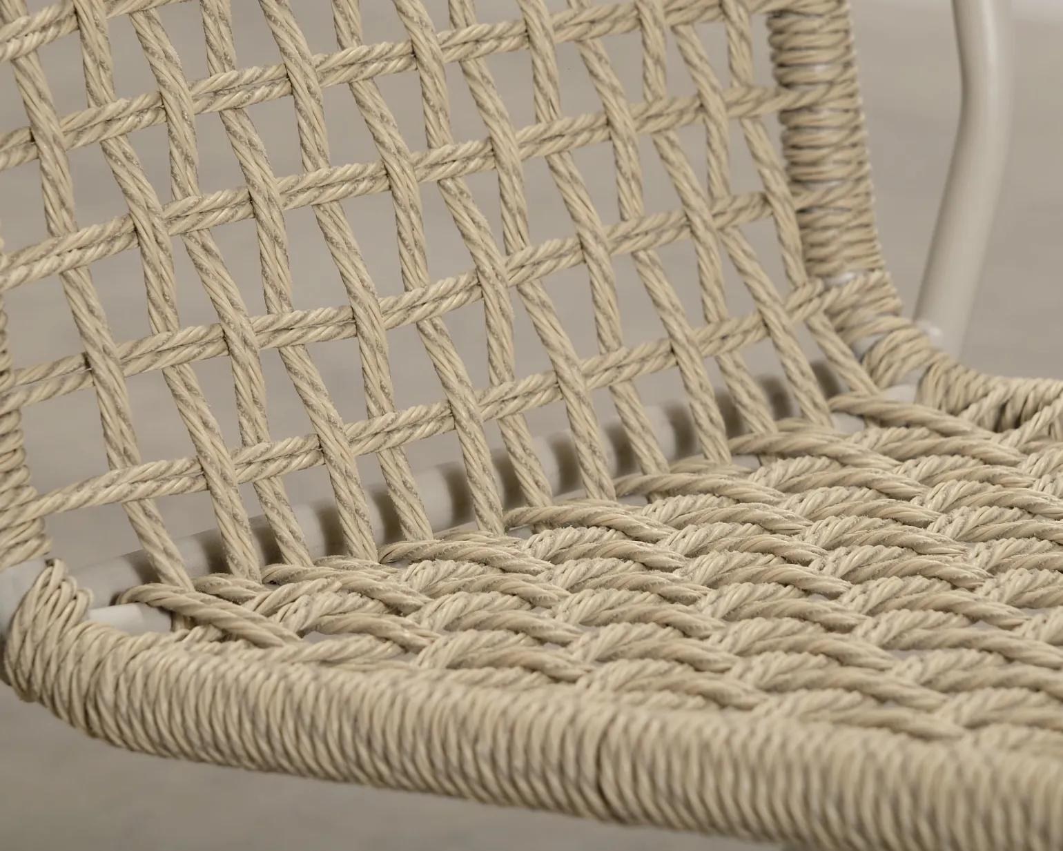Trädgårdsstol beige, set om 4
