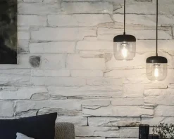Umage Acorn lampskärm svart / polerad stål