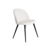 Velvet Deluxe matstol vit, set om 2
