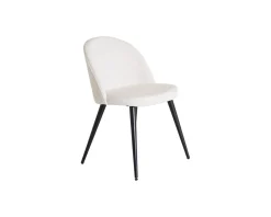 Velvet Deluxe matstol vit, set om 2