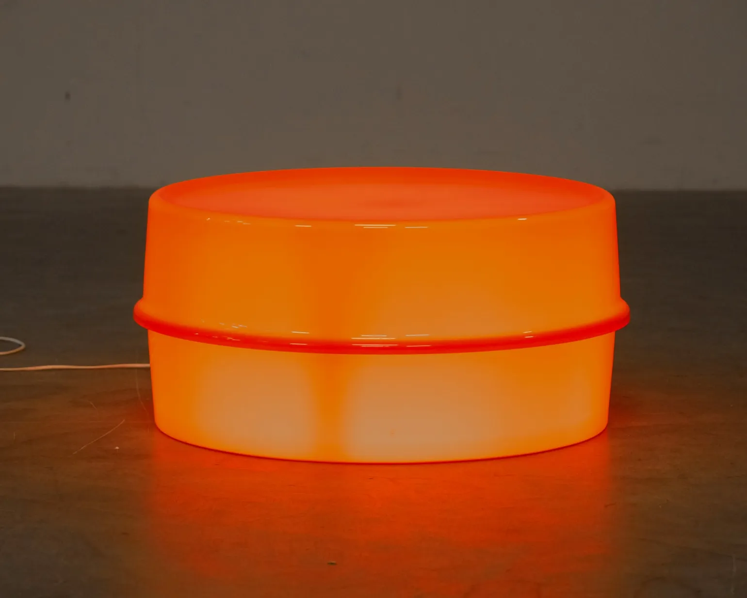 Verpan Verner Panton Ilumesa soffbord / lampa orange (vintage)