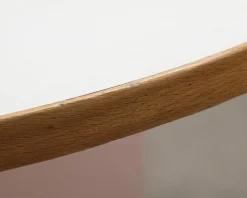 Vintage bordsskiva ø 120 cm vit laminat