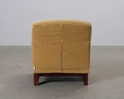 Vintage Borg fåtölj gul