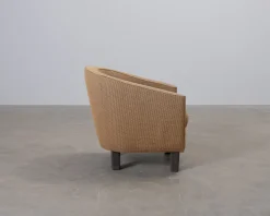 Vintage fåtölj brun