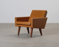 Vintage fåtölj 1960-tal brun
