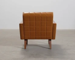 Vintage fåtölj 1960-tal brun
