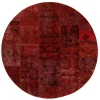 Vintage Patchwork orientalisk matta ø 200 cm