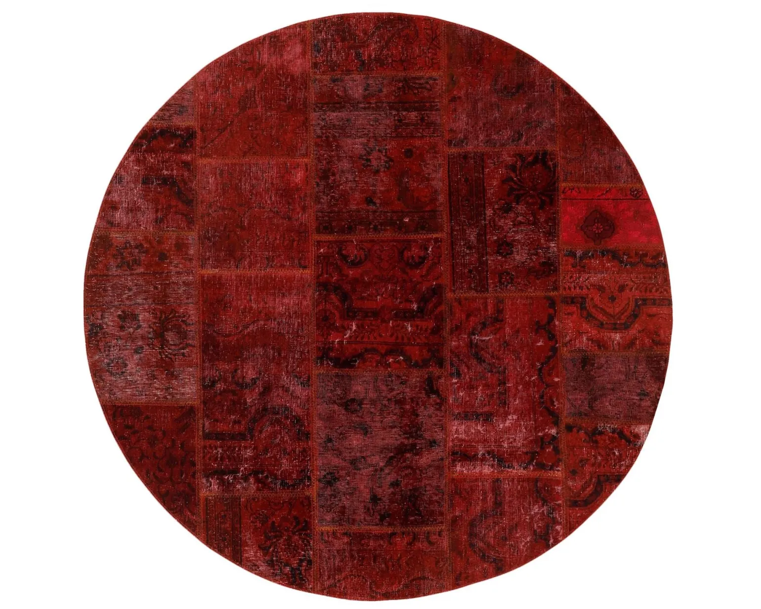 Vintage Patchwork orientalisk matta ø 200 cm