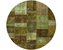 Vintage Patchwork orientalisk matta ø 250 cm