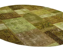 Vintage Patchwork orientalisk matta ø 250 cm