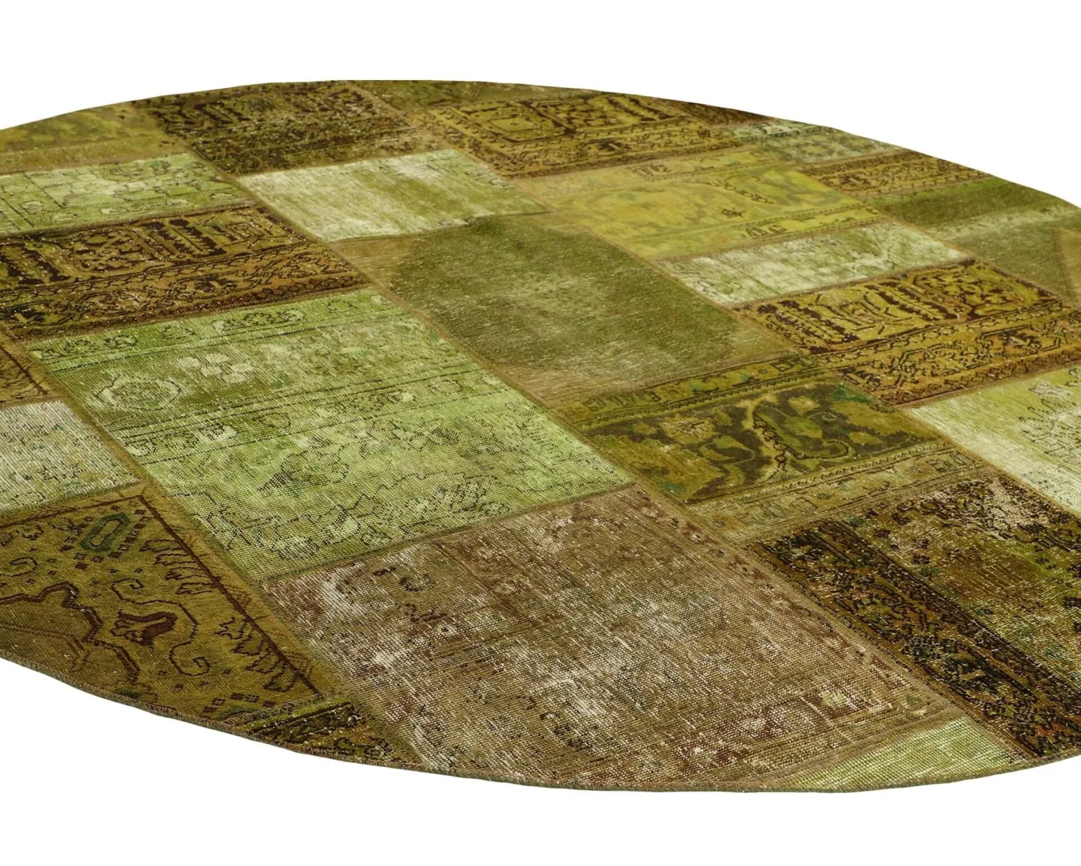 Vintage Patchwork orientalisk matta ø 250 cm