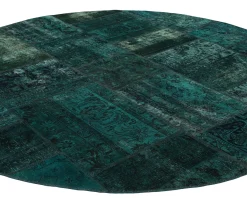 Vintage Patchwork orientalisk matta ø 250 cm