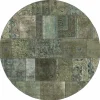 Vintage Patchwork orientalisk matta ø 250 cm