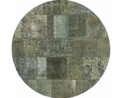 Vintage Patchwork orientalisk matta ø 250 cm