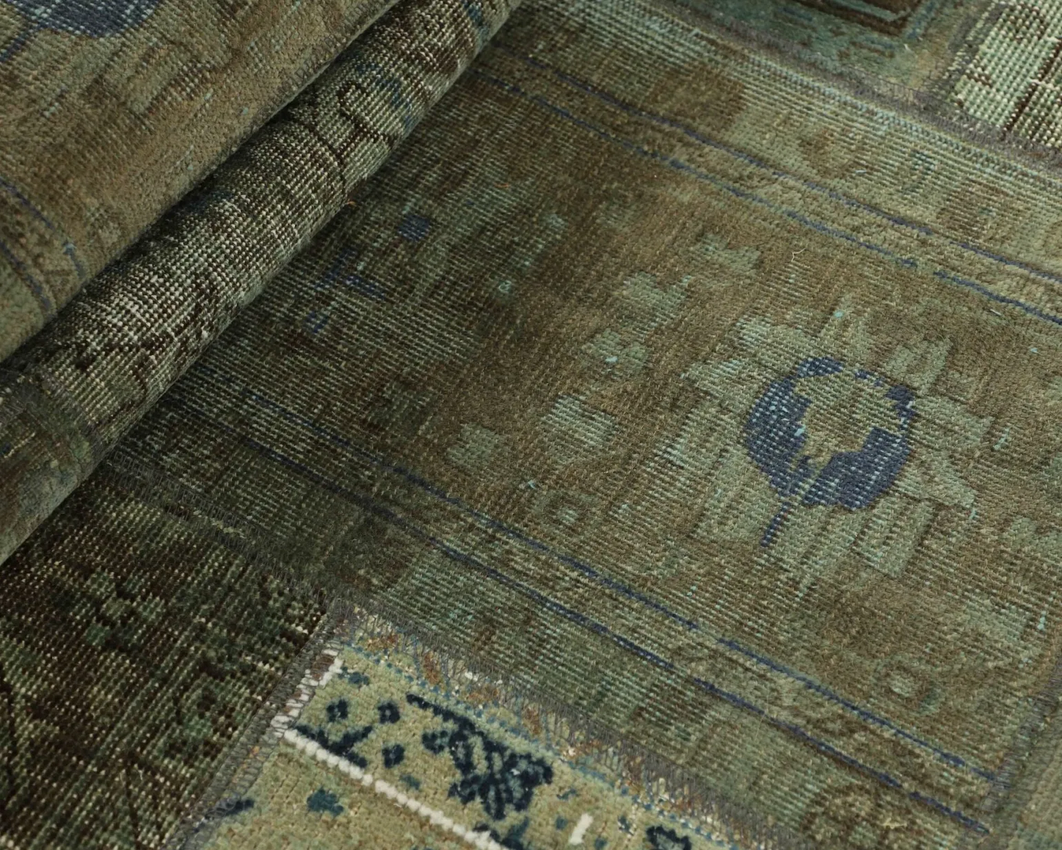 Vintage Patchwork orientalisk matta ø 250 cm