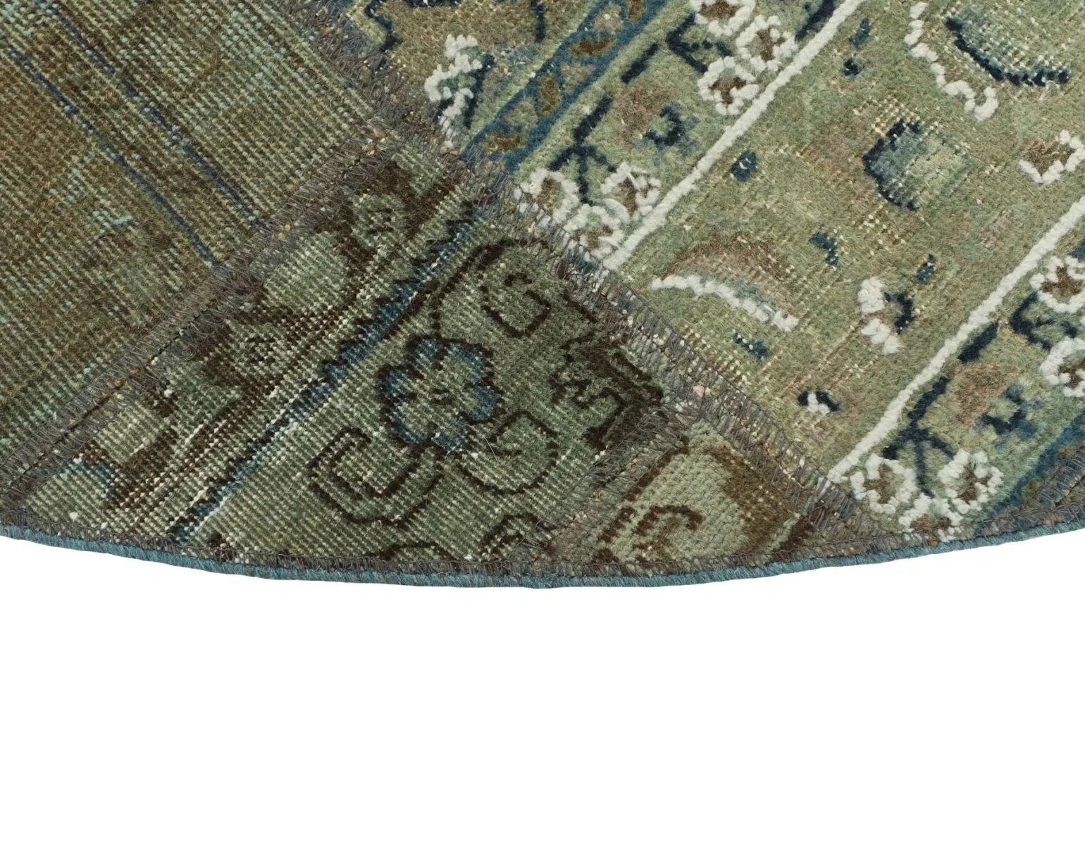 Vintage Patchwork orientalisk matta ø 250 cm