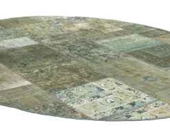 Vintage Patchwork orientalisk matta ø 250 cm