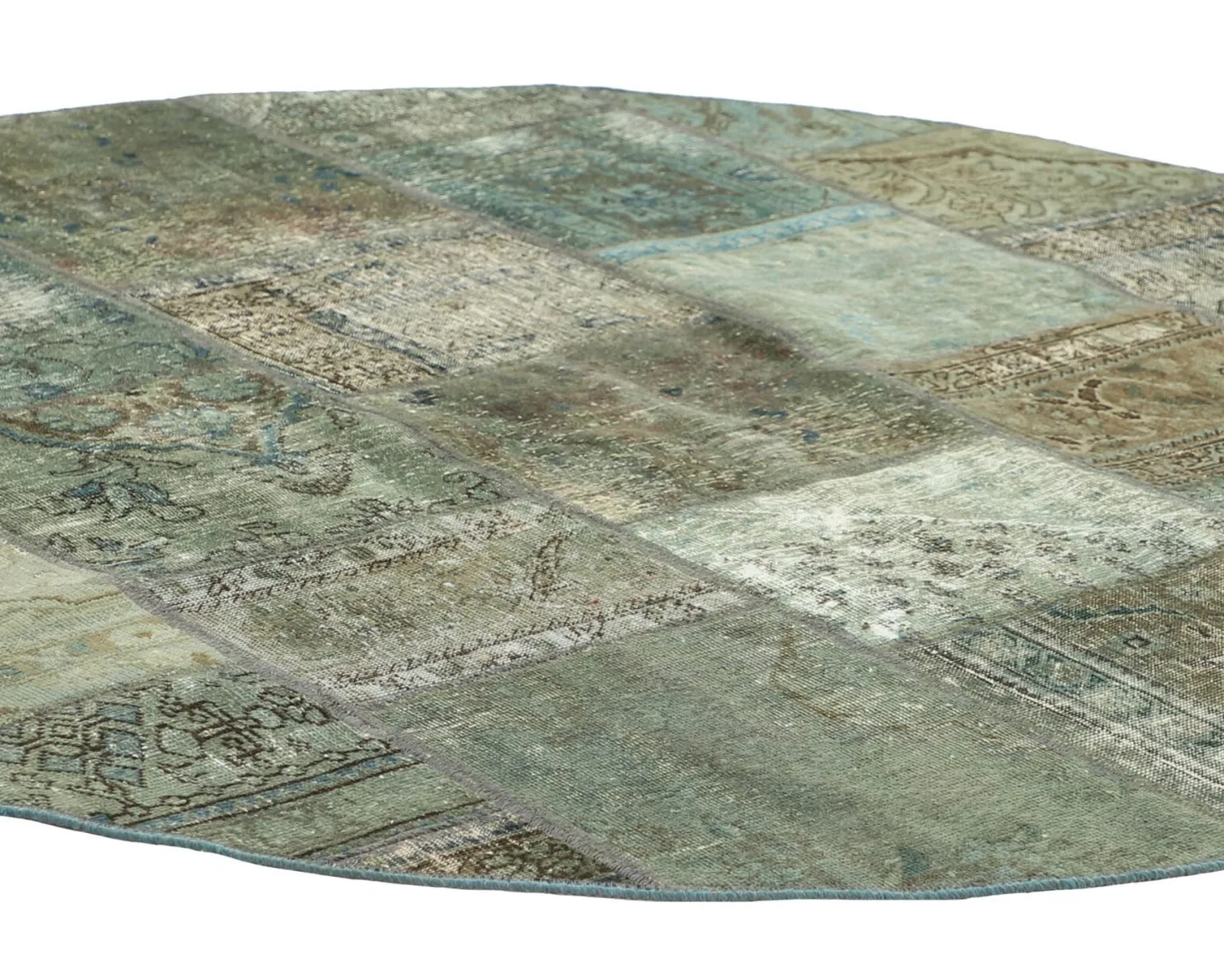 Vintage Patchwork orientalisk matta ø 200 cm