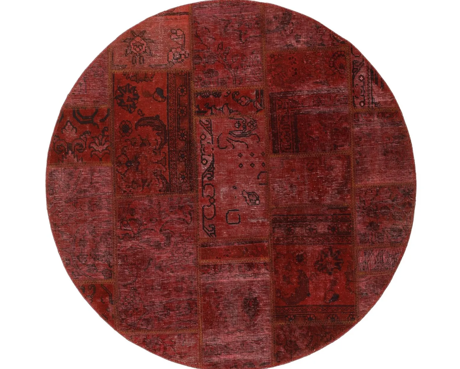 Vintage Patchwork orientalisk matta ø 150 cm