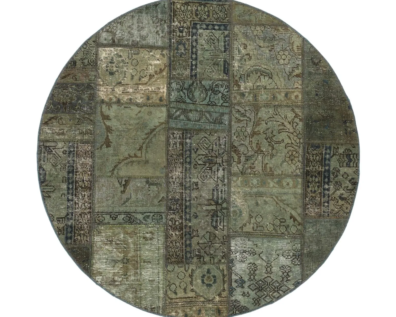 Vintage Patchwork orientalisk matta ø 150 cm