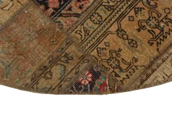 Vintage Patchwork orientalisk matta ø 200 cm