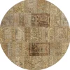 Vintage Patchwork orientalisk matta ø 200 cm