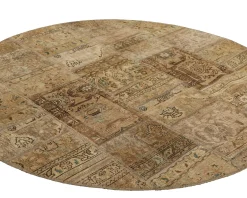 Vintage Patchwork orientalisk matta ø 200 cm