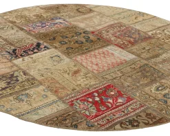 Vintage Patchwork orientalisk matta ø 200 cm