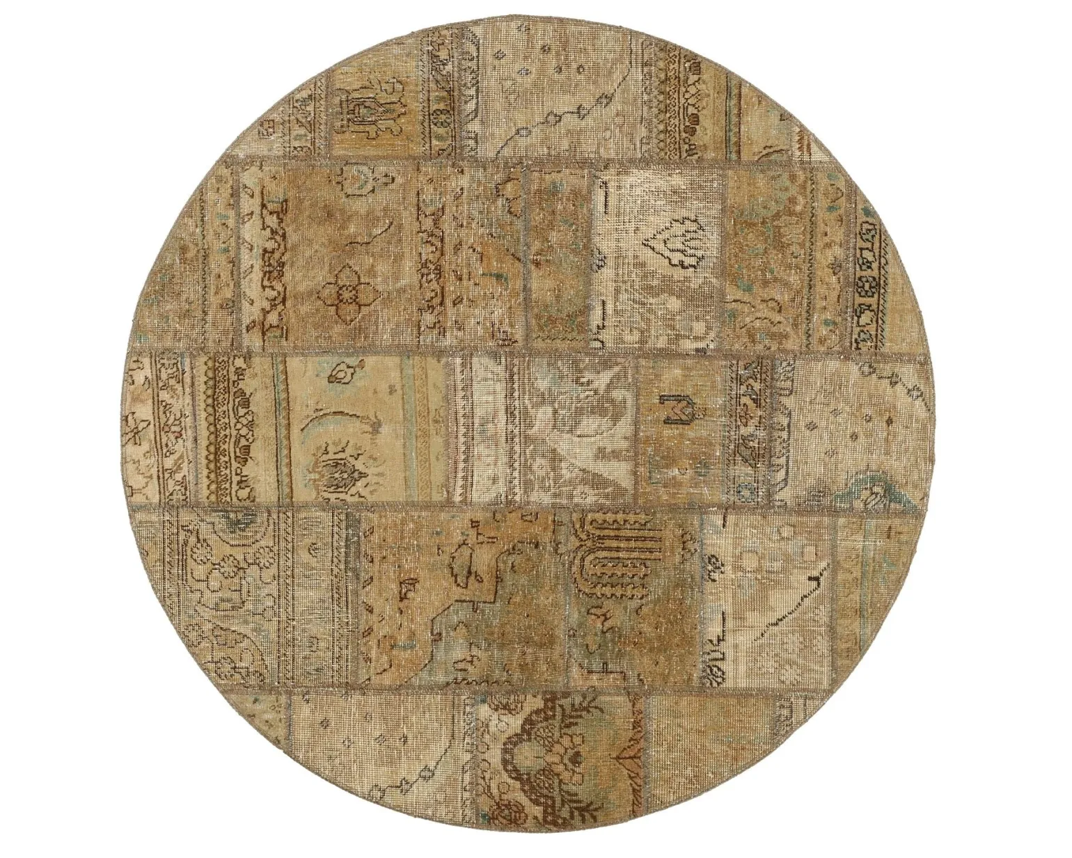 Vintage Patchwork orientalisk matta ø 150 cm