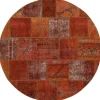 Vintage Patchwork orientalisk matta ø 200 cm