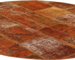 Vintage Patchwork orientalisk matta ø 200 cm