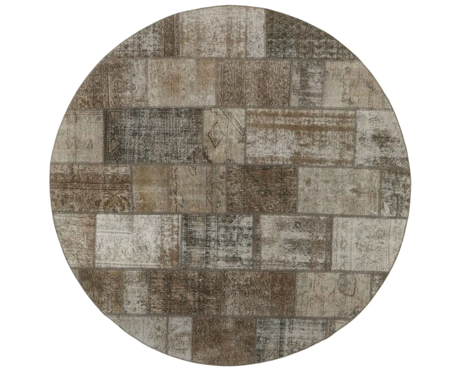 Vintage Patchwork orientalisk matta ø 250 cm