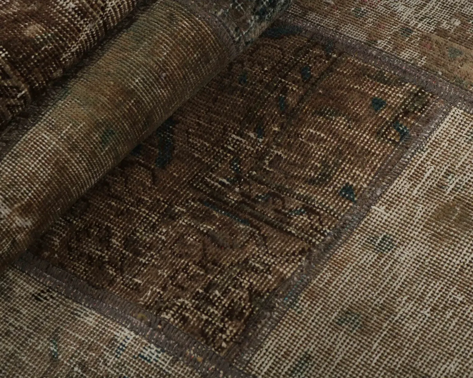 Vintage Patchwork orientalisk matta ø 250 cm