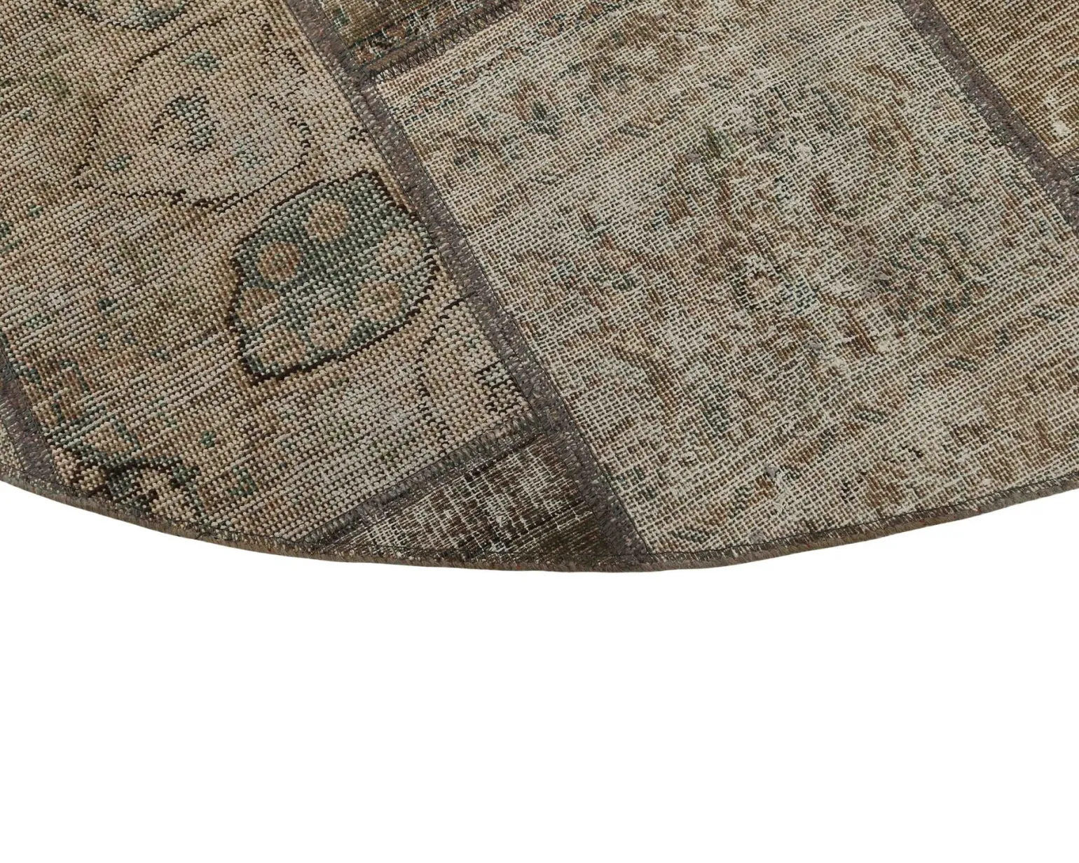 Vintage Patchwork orientalisk matta ø 250 cm